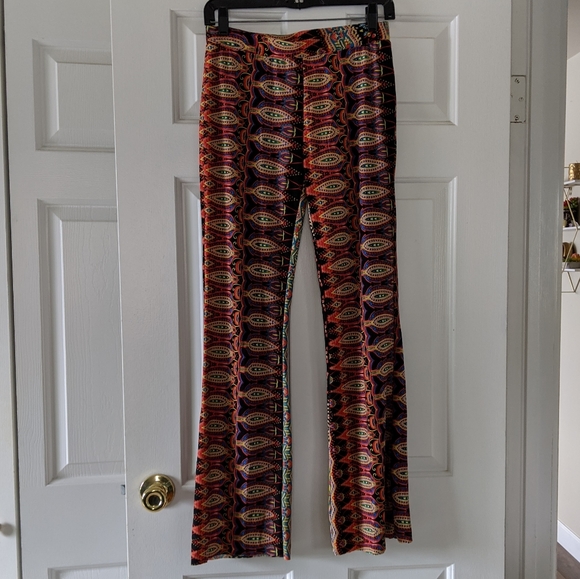Retro 70's Patterned Pants - Picture 2 of 7